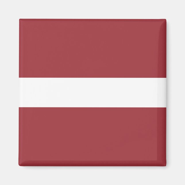 Lettische Flagge (Lettland) Magnet (Vorne)