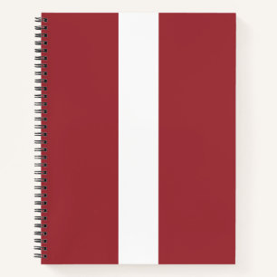 Lettische Flagge (Lettland) Notizbuch