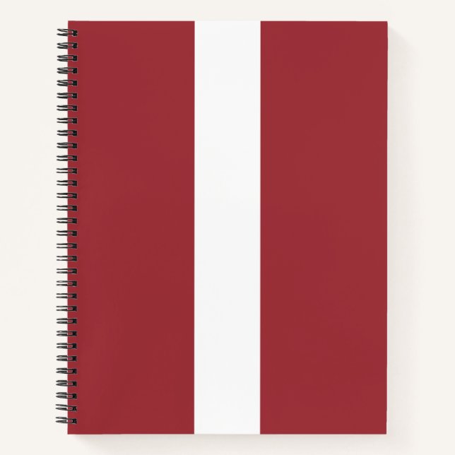 Lettische Flagge (Lettland) Notizbuch (Vorderseite)