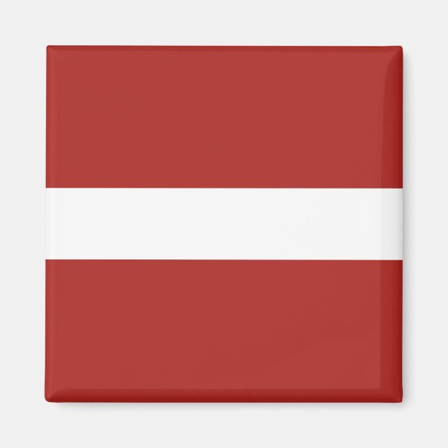 Lettische Flagge Magnet (Vorne)