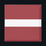 Lettische Flagge Magnet<br><div class="desc">Anpassbare World Flag Produkte - Bitte fühlen Sie sich frei,  Ihren eigenen Text hinzuzufügen.</div>