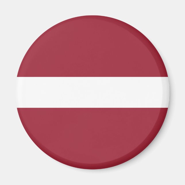 Lettische Flagge Magnet (Vorne)