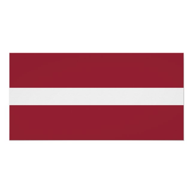Lettische Flagge Poster (Vorderseite)