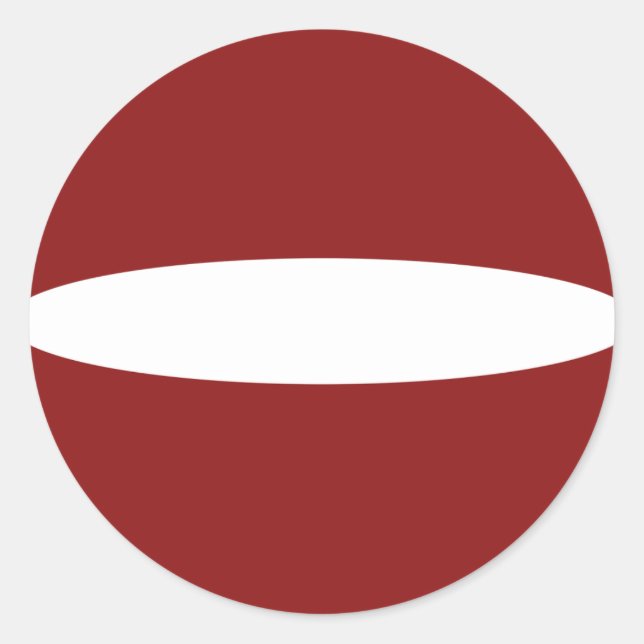 Lettische Flagge Runder Aufkleber (Vorderseite)