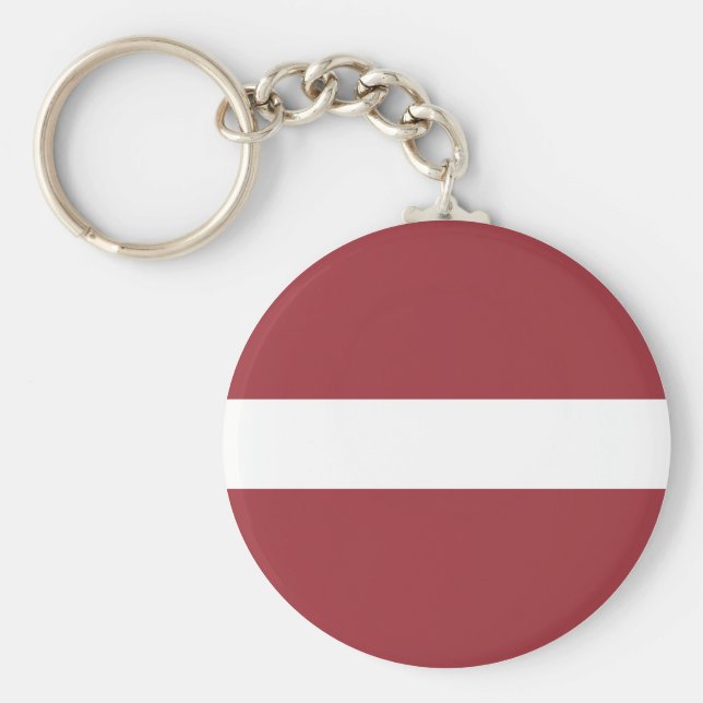 Lettische Flagge Schlüsselanhänger (Vorne)