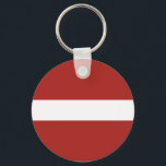 Lettische Flagge Schlüsselanhänger<br><div class="desc">Halte dich an diese Schlüssel!</div>