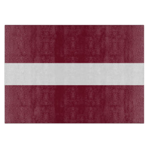 Lettische Flagge Schneidebrett