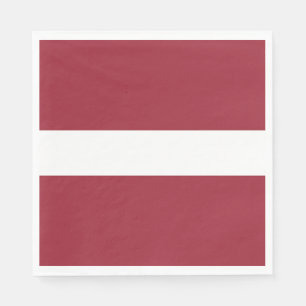 Lettische Flagge Serviette
