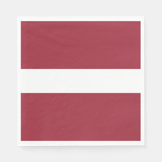 Lettische Flagge Serviette (Vorderseite)