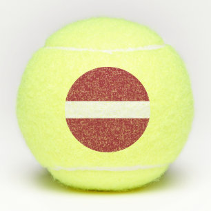 Lettische Flagge Tennisbälle
