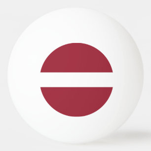 Lettische Flagge Tischtennisball