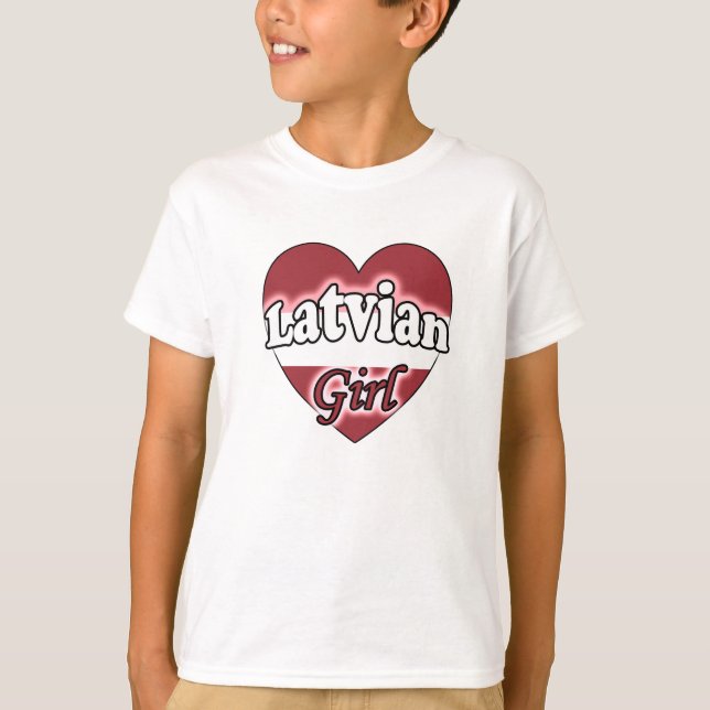 Lettische Girl T-Shirt (Vorderseite)