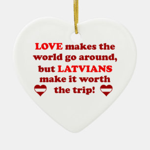 Lettische Liebe Keramikornament