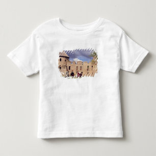 Lettische Mädchen in traditioneller Kleidung, sing Kleinkind T-shirt