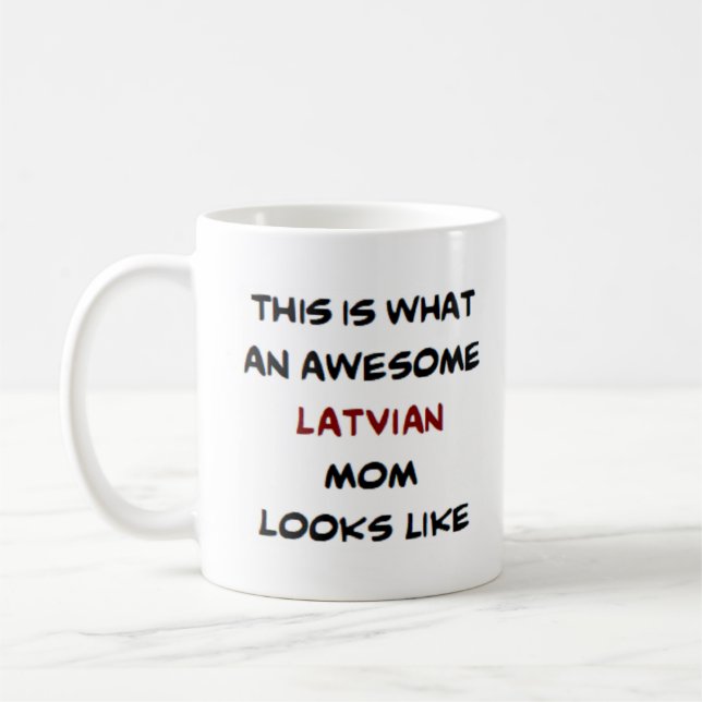Lettische Mama, phantastisch Kaffeetasse (Links)