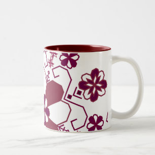 Lettische Sonne-Tasse Zweifarbige Tasse