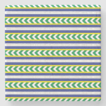 Lettische Volkskunst in Grün und Blau