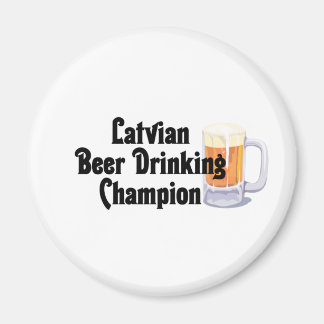 Lettischer Beer Drinking Champion Magnet