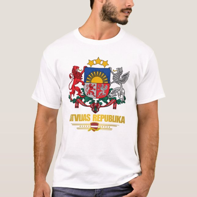 Lettischer Pride T-Shirt (Vorderseite)