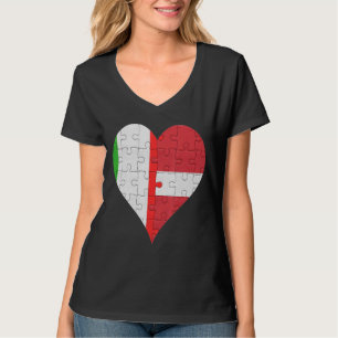 Lettisches Flaggenherz T-Shirt