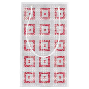 Lettisches Morning SUN geometrisches Muster I Kleine Geschenktüte