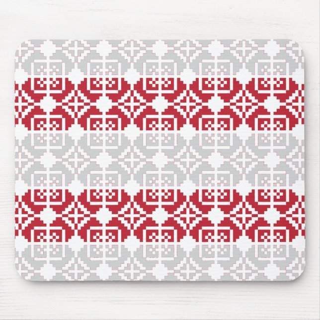 Lettisches Morning SUN geometrisches Muster II Mousepad (Vorne)