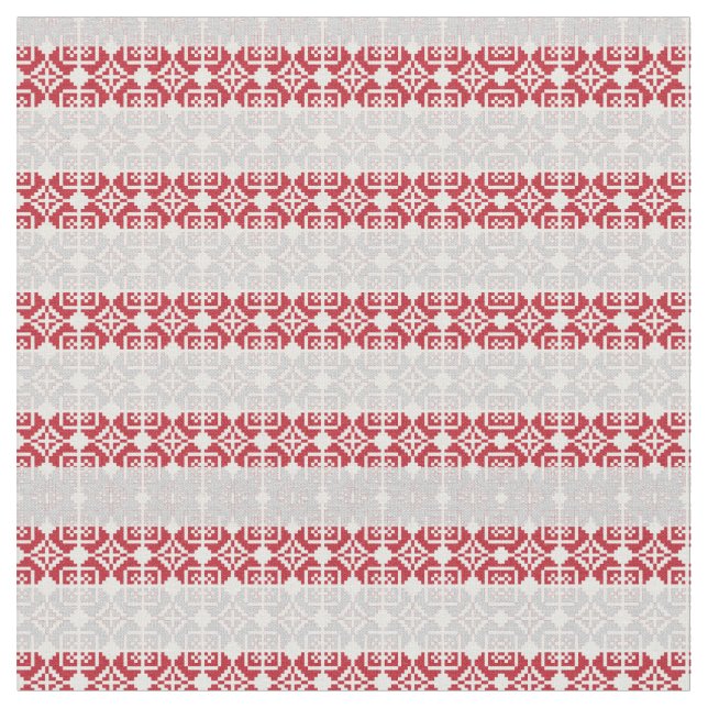 Lettisches Morning SUN geometrisches Muster II Stoff (Nahaufnahme)