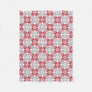 Lettisches Morning SUN geometrisches Muster III Fleecedecke