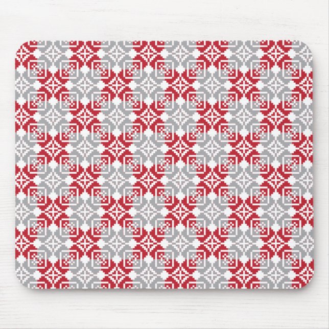 Lettisches Morning SUN geometrisches Muster III Mousepad (Vorne)