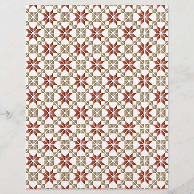 Lettisches Morning SUN geometrisches Muster IX (Vorderseite)