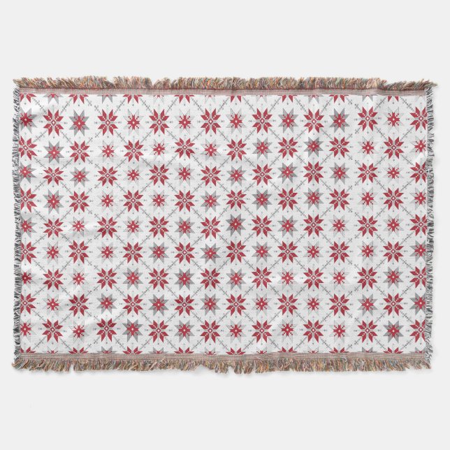 Lettisches Morning SUN geometrisches Muster V Decke (Vorderseite)