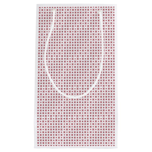 Lettisches Morning SUN geometrisches Muster V Kleine Geschenktüte (Vorderseite)