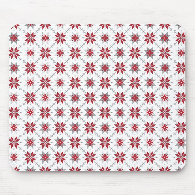 Lettisches Morning SUN geometrisches Muster V Mousepad (Vorne)