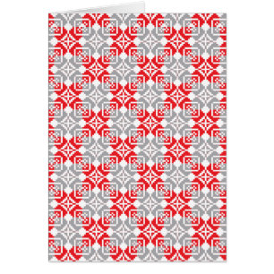 Lettisches Morning SUN geometrisches Muster VI