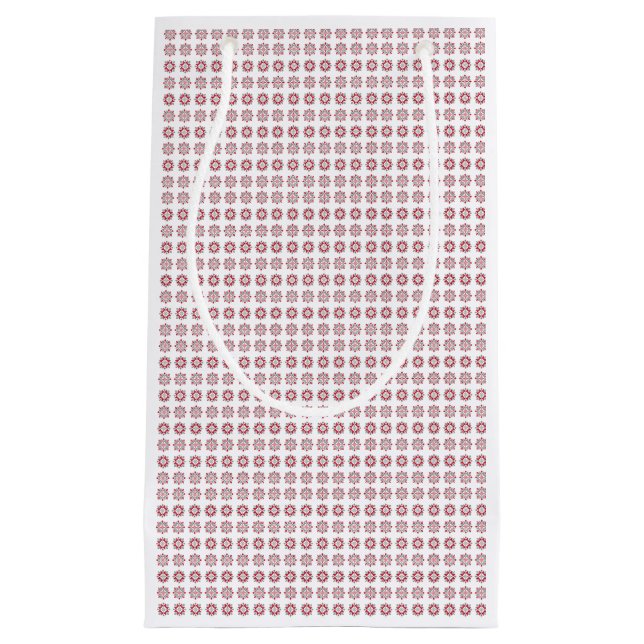 Lettisches Morning SUN geometrisches Muster VII Kleine Geschenktüte (Vorderseite)