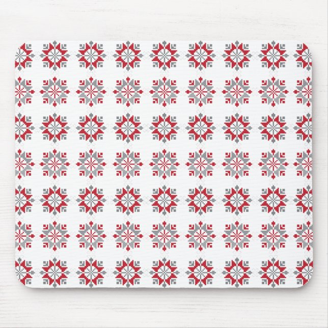 Lettisches Morning SUN geometrisches Muster VII Mousepad (Vorne)