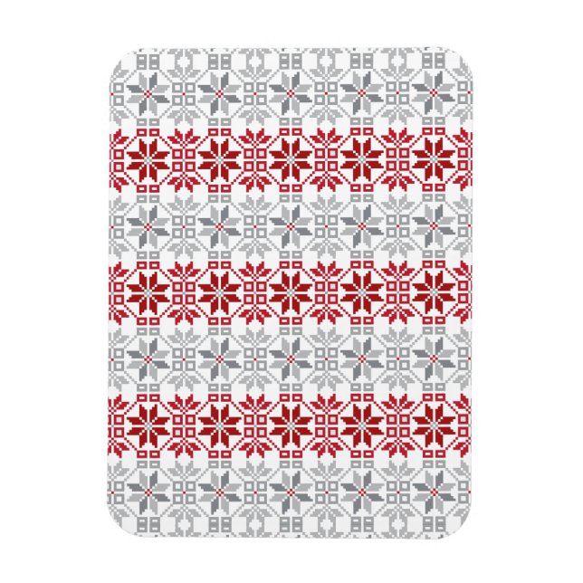 Lettisches Morning SUN geometrisches Muster VIII Magnet (Vertikal)