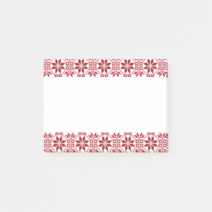 Lettisches Morning SUN geometrisches Muster VIII Post-it Klebezettel