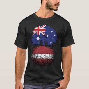 Lettland Australisch Australien Tree Roots T-Shirt