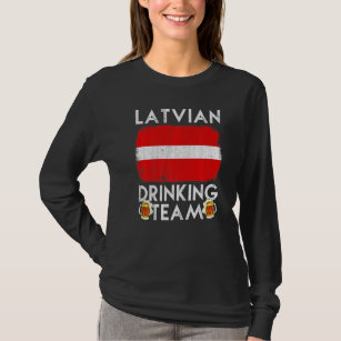Lettland Drink Team Design Lettische Getränketeam T-Shirt