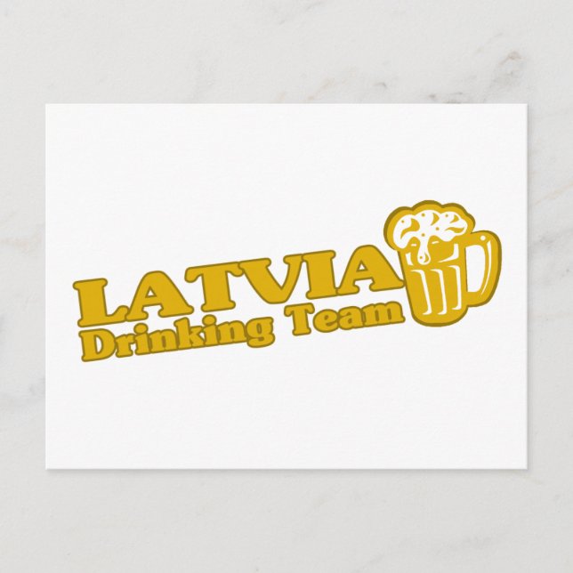 Lettland Drink Team Postkarte (Vorderseite)