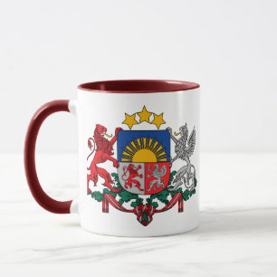 Lettland-Emblem Tasse