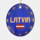 Lettland - Europäische Gewerkschaft Weihnachtsschm Keramikornament (Links)