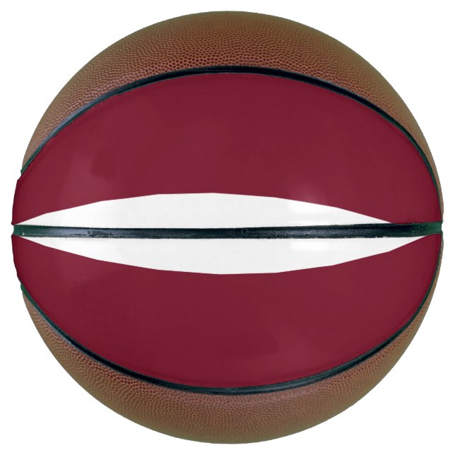 Lettland-Flagge Basketball (Vorderseite)
