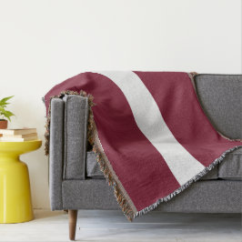 Lettland-Flagge Decke