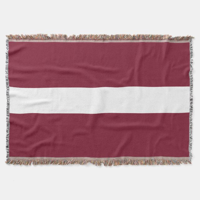 Lettland-Flagge Decke (Vorderseite)