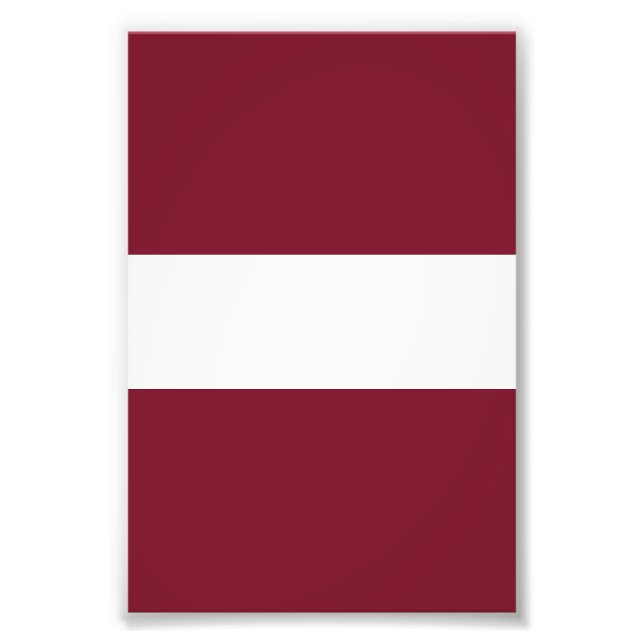 Lettland-Flagge Fotodruck (Vorne)