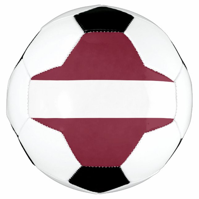 Lettland-Flagge Fußball (Vorderseite)