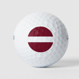 Lettland-Flagge Golfball