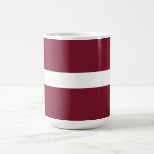 Lettland-Flagge Kaffeetasse
